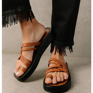 ALOHAS Cool Leather Sandals Sz 38